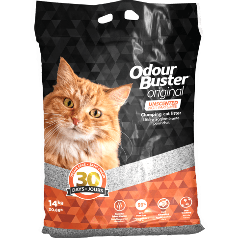 Original Unscented Premium Clumping Clay Cat Litter - Odour Buster