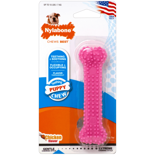 Nylabone Flexible Puppy Chew Toy for Teething and Soothing with Dental Benefits