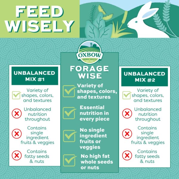 Oxbow High - Quality Forage Wise Adult Rabbit Feed for Optimal Health
