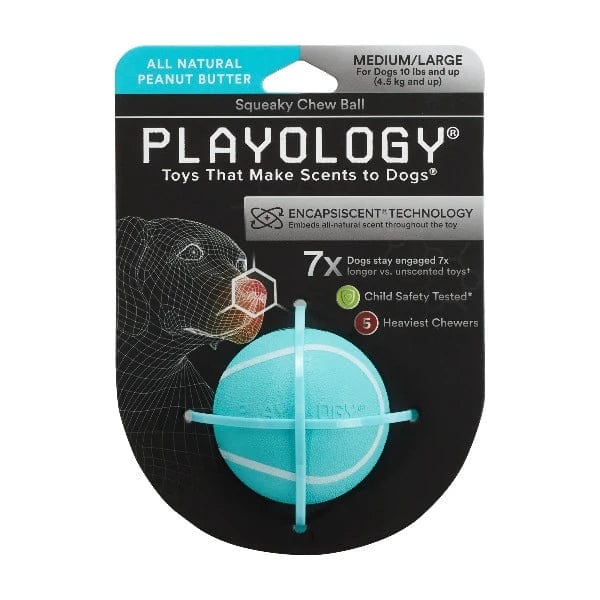 Playology Interactive Squeaky Chew Ball Toy for Dogs