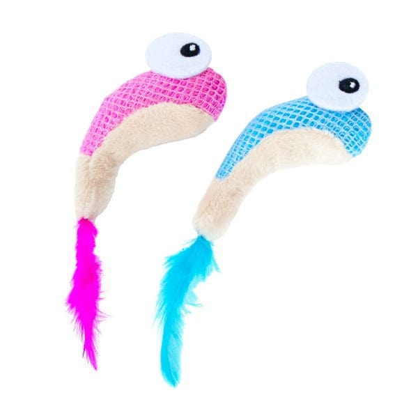 Petstages Catnip-Stuffed Dental Shrimpies Cat Toy for All Ages