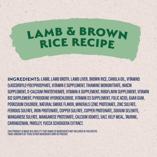 High - Quality Natural Balance Canned Dog Food with Limited Ingredient Lamb and Brown Rice Recipe