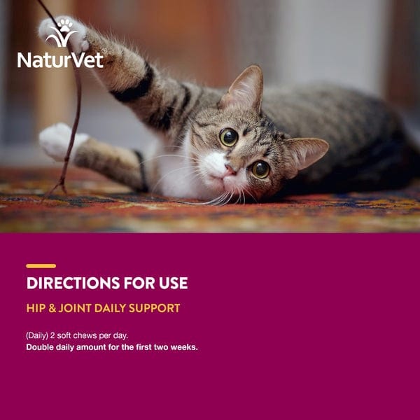 NaturVet Omega - Rich Hip & Joint Soft Chews for Feline Companions