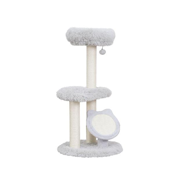 Cozy 3-Level PetPals Rock View Cat Tree with Teaser Toy
