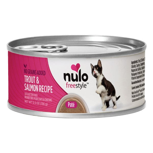 Nulo Freestyle 5.5oz Grain-Free Canned Cat Food with Trout & Salmon