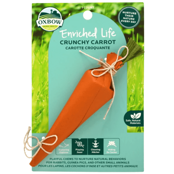 Oxbow Enriched Life - Crunchy Carrot Shaped Pet Chew Toy