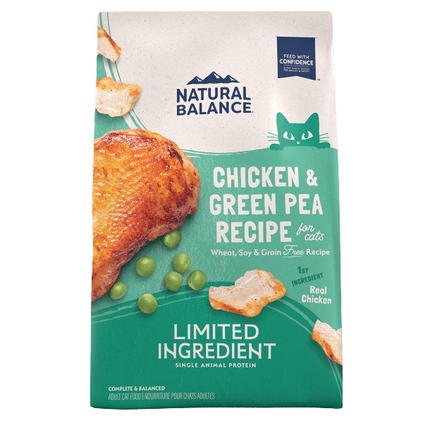 Grain-Free Adult Cat Food: Natural Balance Chicken & Green Pea Recipe