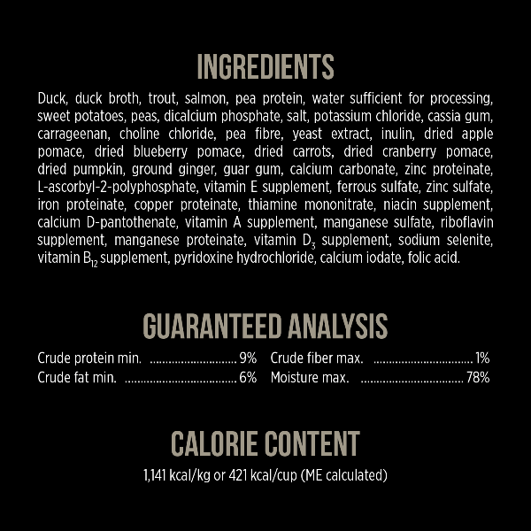 Nutrience SubZero Northern Lakes Grain-Free Pate Canned Dog Food with Fresh Canadian Ingredients