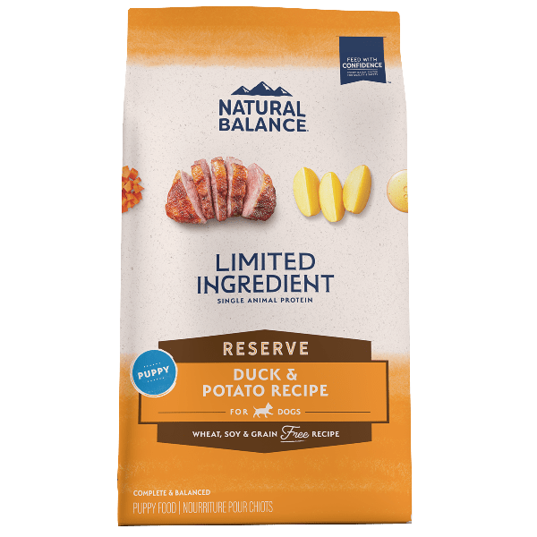 Premium Natural Balance Grain - Free Duck & Potato Puppy Dry Dog Food