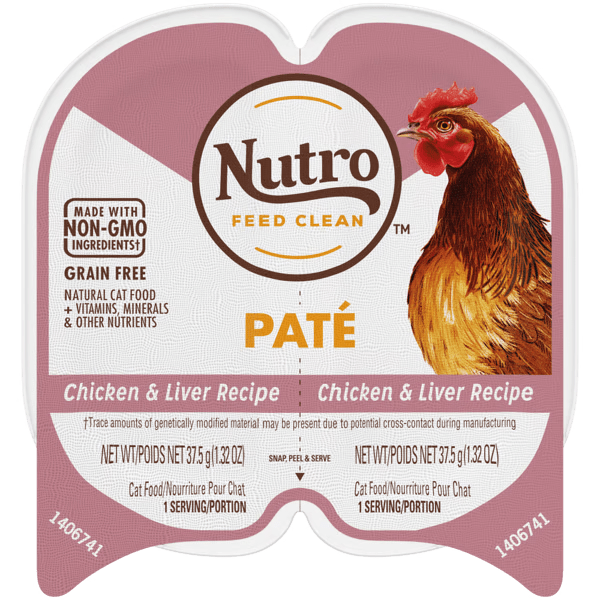 Nutro Adult Perfect Portions Wet Cat Food Pate with Chicken and Liver