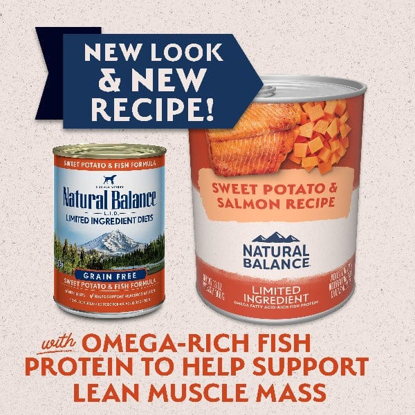 Natural Balance Adult Dog Canned Food: Limited Ingredient Sweet Potato & Salmon Recipe
