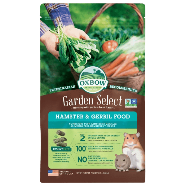 Oxbow Premium Garden Select Food Blend for Hamsters and Gerbils