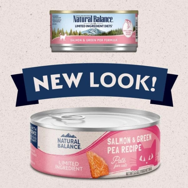 Premium Natural Balance Canned Cat Food: Limited Ingredient Salmon & Green Pea Recipe