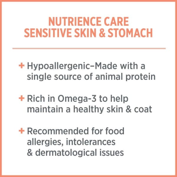 Nutrience Care+ Hypoallergenic Sensitive Skin & Stomach Canned Cat Food with Fresh Salmon