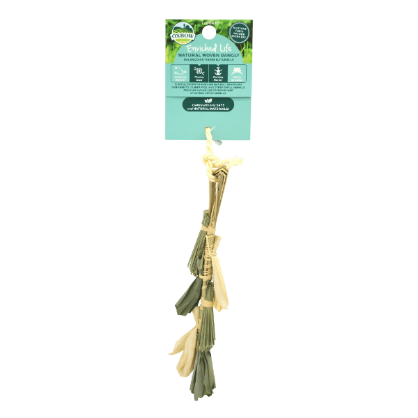 Oxbow Enriched Life - 100% Pet - Safe Natural Woven Dangly Toy