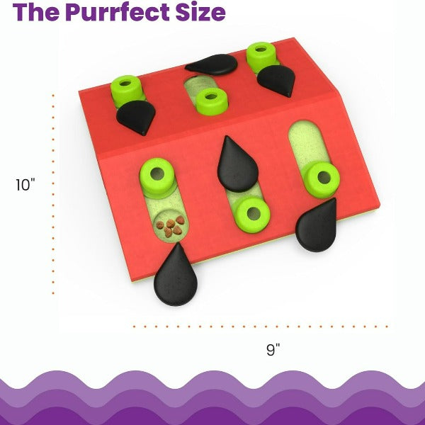 Petstages Nina Ottosson Melon Madness Interactive Puzzle Toy for Cats