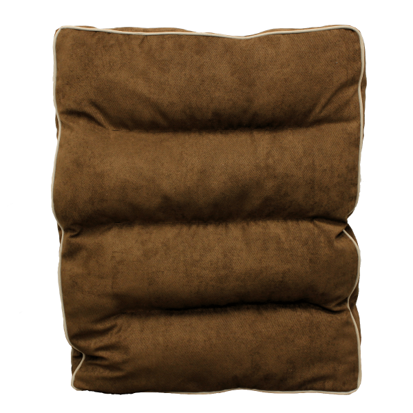 PetPals Cozy Caramel-Colored Faux Suede Bed for Your Beloved Pets