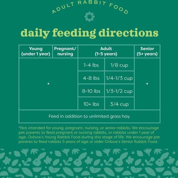 Oxbow Organic Complete Nutrition Adult Rabbit Food