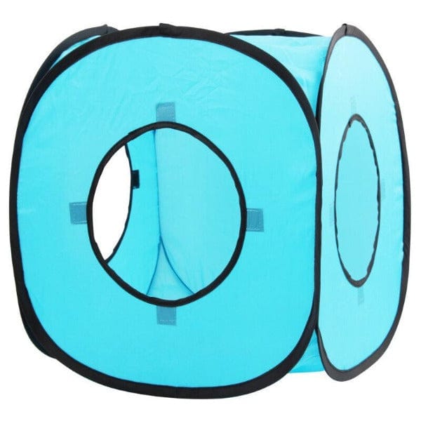 Pawise Foldable Pop-Up Play Cube for Cats - Ideal for Indoor and Outdoor Use