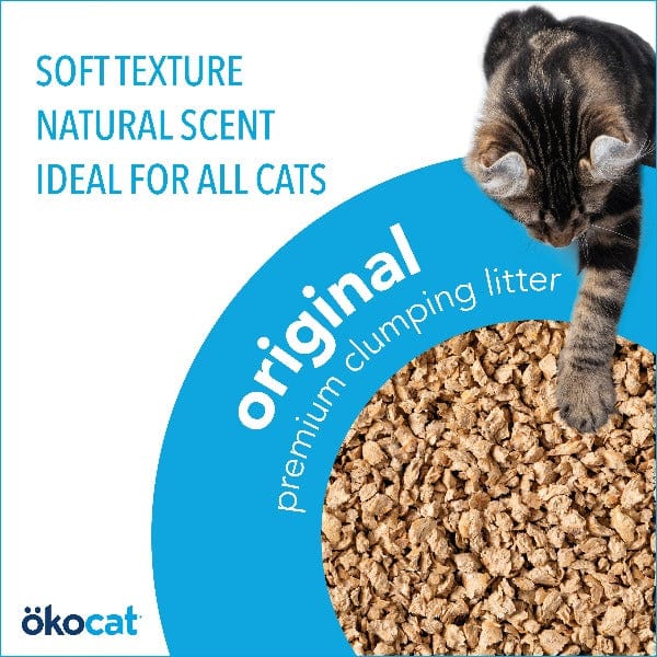 ökocat Premium Original Clumping Wood-based Cat Litter, a 12.6-pound Solution for Odor Control