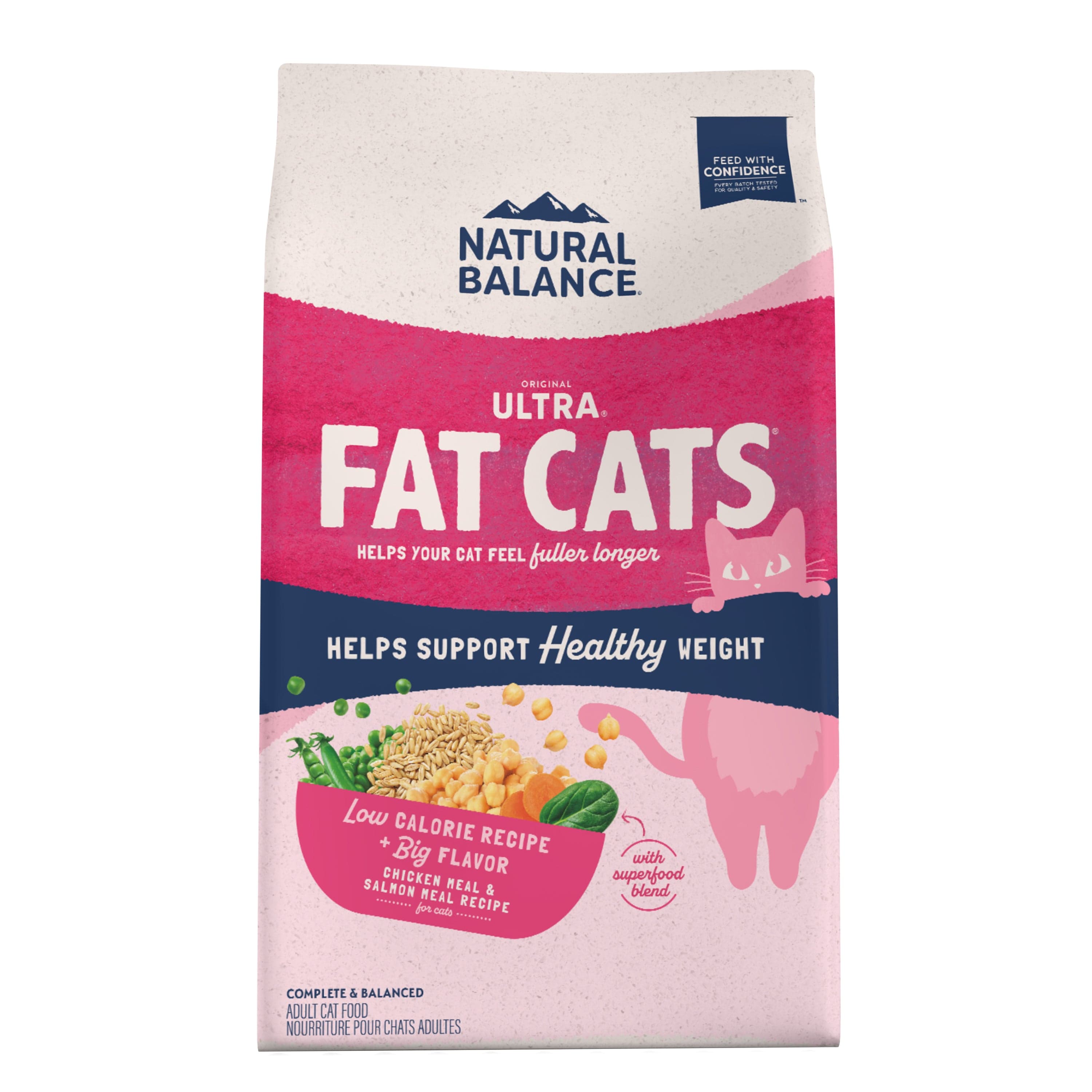 Natural Balance Low - Calorie Chicken & Salmon Meal Dry Cat Food for Fat Cats