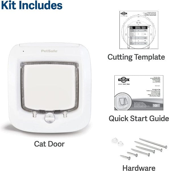 PetSafe High - Tech Microchip - Enabled Cat Flap for Selective Pet Access