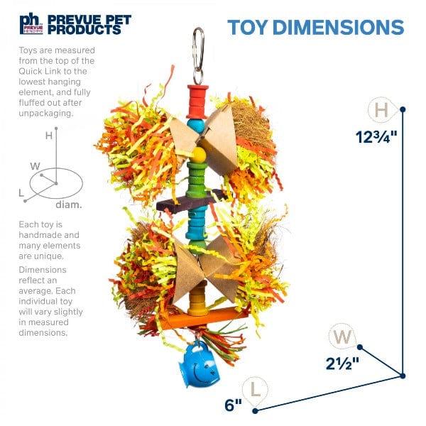 Prevue Pet Products Playfuls™ Party Popper Toy for Small to Medium Birds