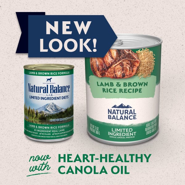 High - Quality Natural Balance Canned Dog Food with Limited Ingredient Lamb and Brown Rice Recipe