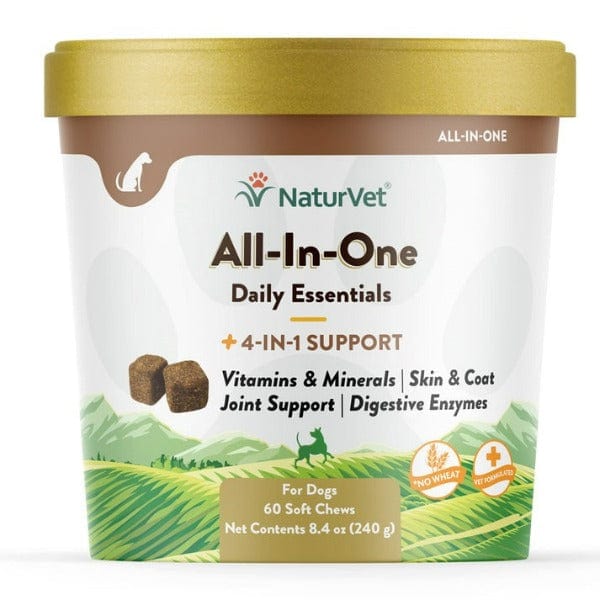 NaturVet All - In - One Canine Soft Chews for Comprehensive Dog Health