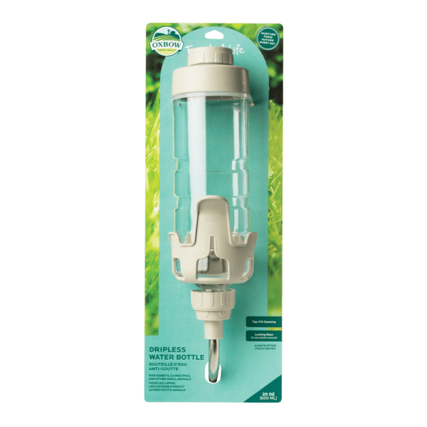 Oxbow Enriched Life - Dripless Pet Water Bottle with Top - fill and Locking Base