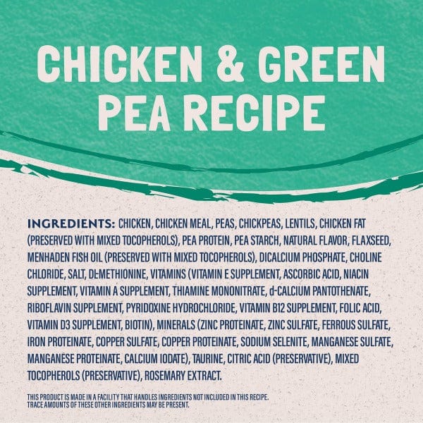 Grain-Free Adult Cat Food: Natural Balance Chicken & Green Pea Recipe