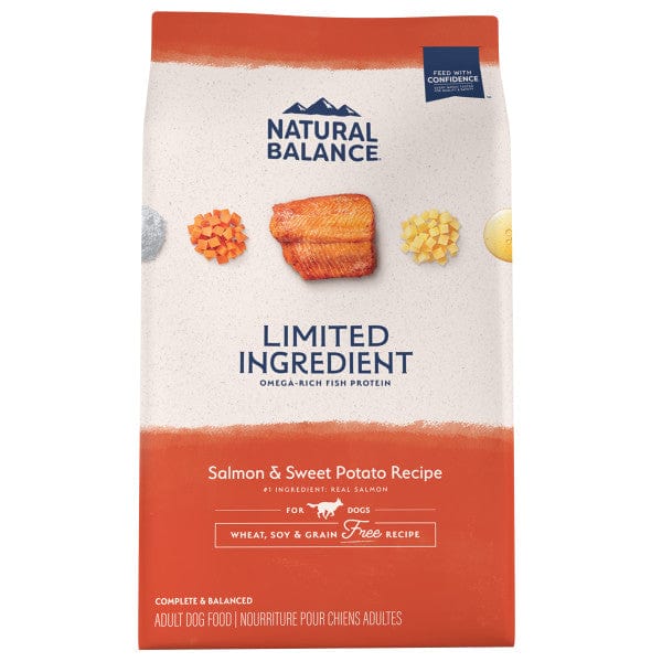 Natural Balance Adult Dry Dog Food - Limited Ingredient Recipe with Salmon and Sweet Potato