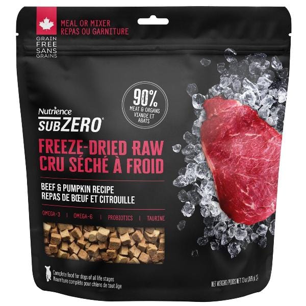 Nutrience SubZero Premium Freeze - Dried Raw Beef & Pumpkin Dog Food for Optimal Nutrition