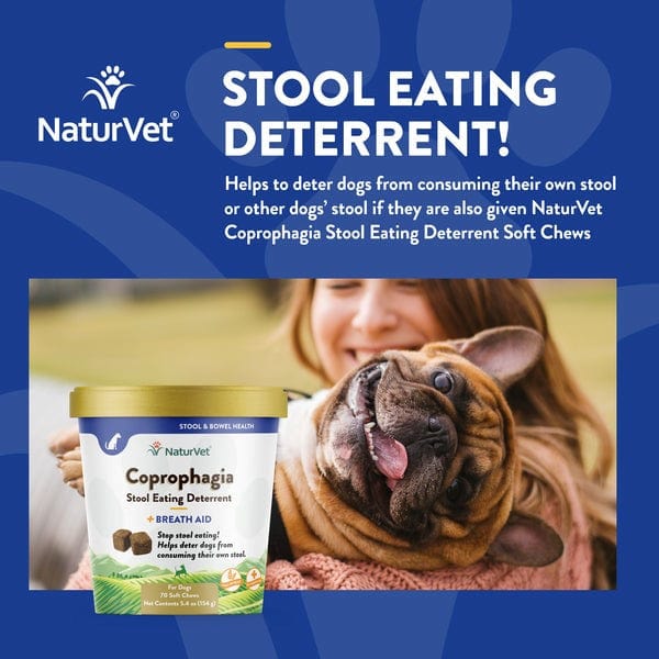 NaturVet Soft Chews: Dog Stool - Eating Deterrent with Breath Aid