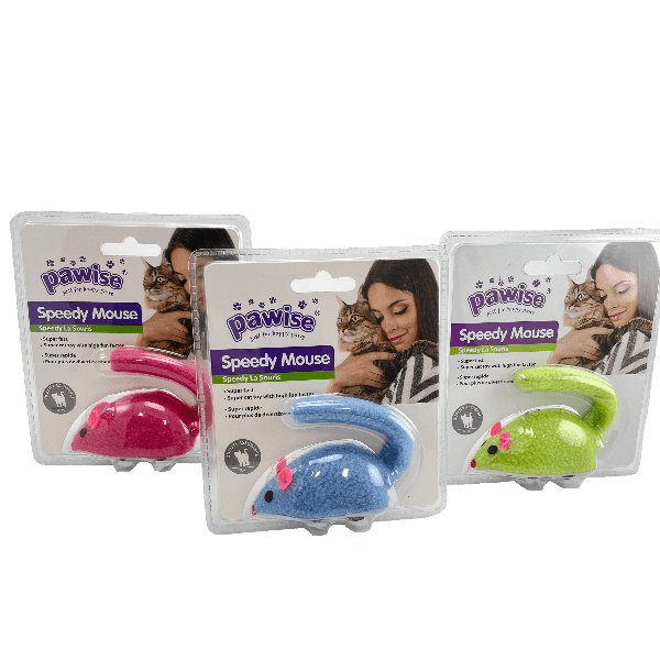 Pawise Interactive Speedy Mouse-Style Cat Entertainment Toy