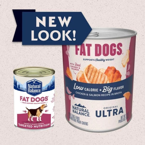 Canned Natural Balance Dog Food with Chicken & Salmon Recipe in Broth for Overweight Adult Dogs