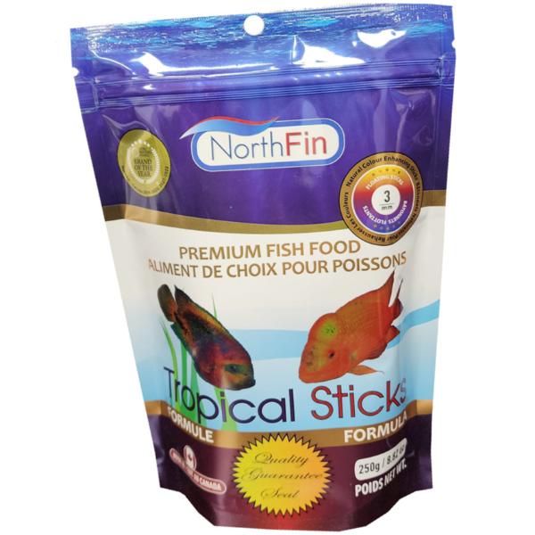 NorthFin Premium Tropical Sticks High - Quality Fish Food for Large South and Central American Tropical Fish