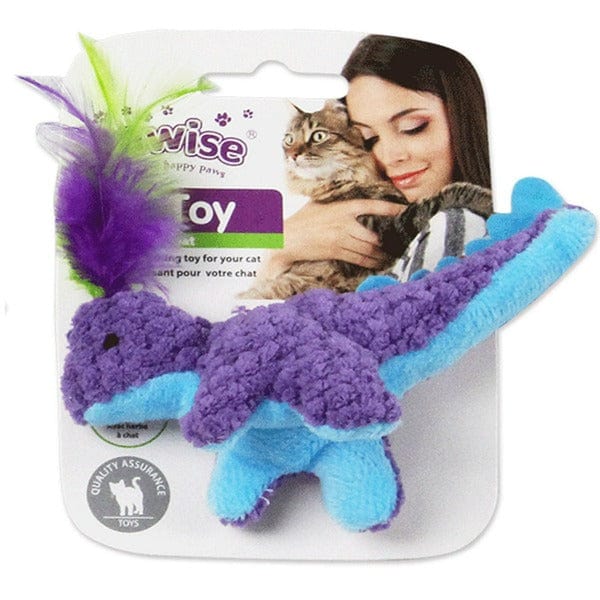 Pawise Interactive Dinosaur-themed Soft Cat Toy for Playful Felines