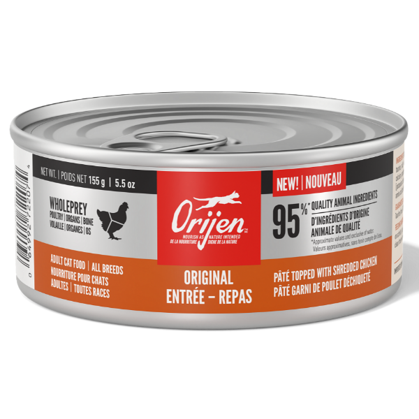 Orijen Original Entrée Super Premium Canned Cat Food for Optimal Feline Nutrition