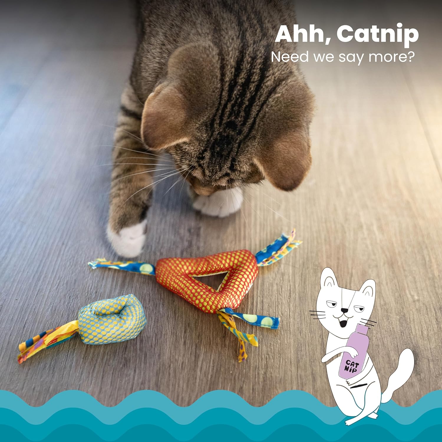 Petstages Catnip-Filled Dental Health Chew Toys for Cats of All Ages