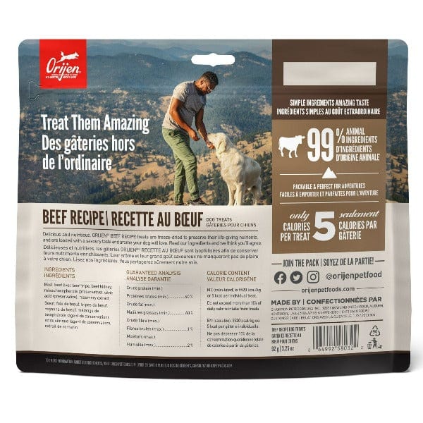 Orijen High - Quality Freeze - Dried Dog Treats with Beef Recipe