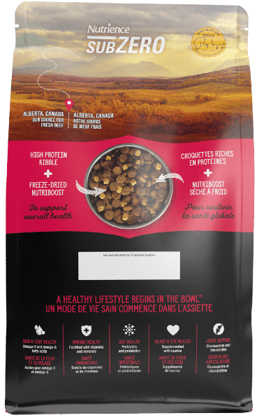 Nutrience SubZero Prairie Red 10kg High - Protein Dry Dog Food for Large Breeds