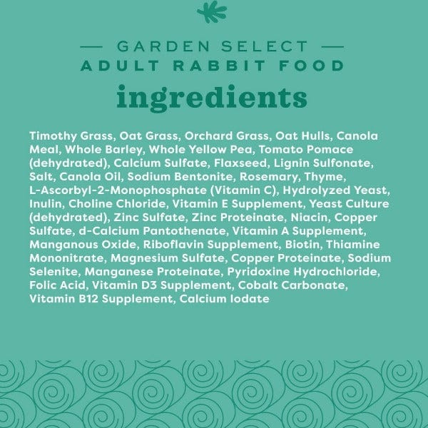 Oxbow Garden Select High - Quality Adult Rabbit Food for a Healthy Lifestyle