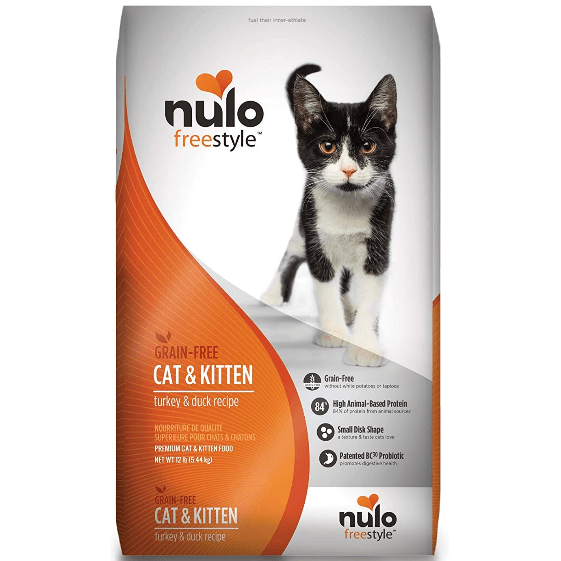 Nulo Freestyle Grain-Free Dry Cat Food: Turkey & Duck Recipe for Kittens & Adult Cats