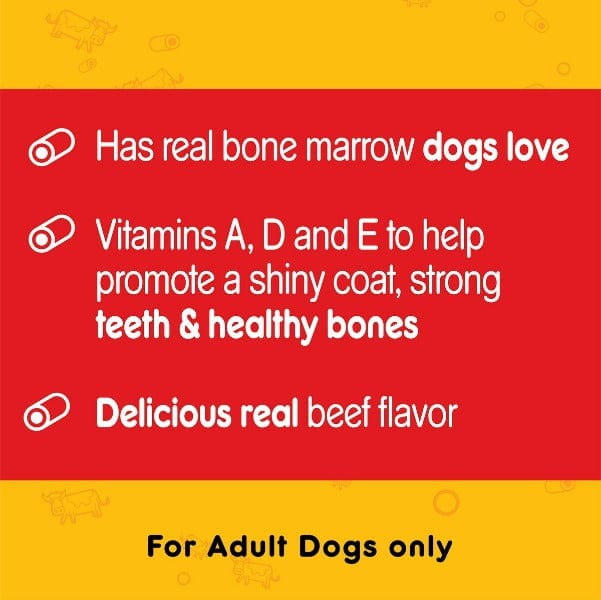 Pedigree Delicious Marrowbone-Style Crunchy Dog Treat with Beef Flavor