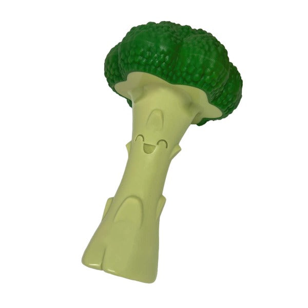 Nylabone Durable Bacon & Cheese Flavored Broccoli-Shape Dog Toy for Up to 50 lbs Dogs