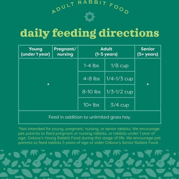 Oxbow Garden Select High - Quality Adult Rabbit Food for a Healthy Lifestyle