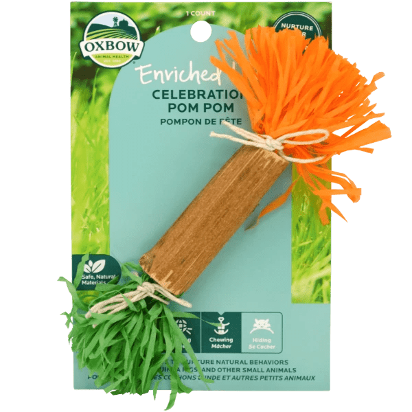 Oxbow Enriched Life Celebration Pom Pom - Ideal Pet Toy for Special Occasions