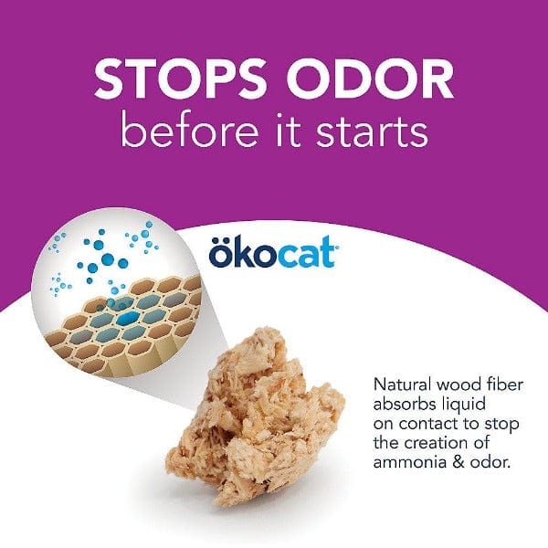 ökocat Original Low-Mess Wood-Based Cat Litter, 14-Pound Bag - Ideal for Cats and Clean Homes