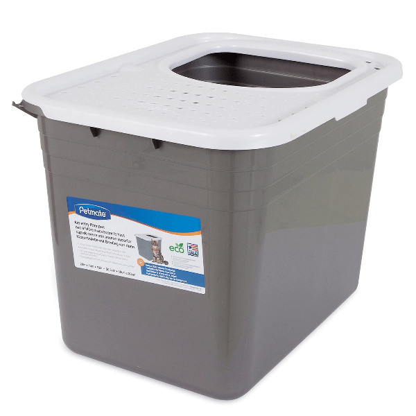 Eco-Friendly Petmate Top-Entry Litter Box with Easy Cleanup